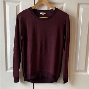 Wilfred Sheer Burgundy Sweater